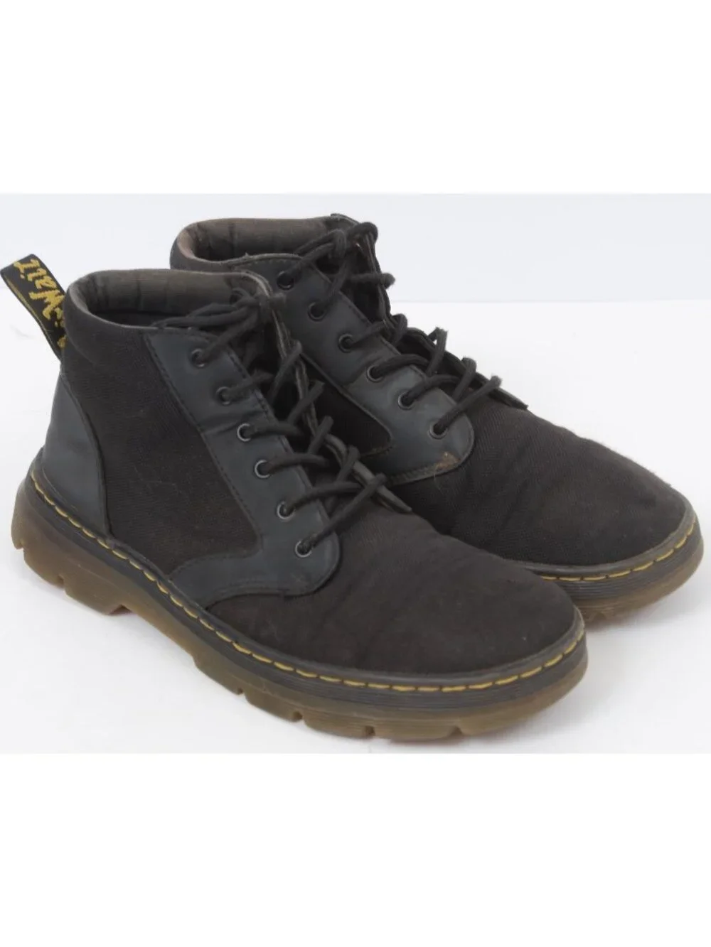 Dr. Martens Bonny Boots Men's 10 Women's 11 Black AirWair Nylon Leather Combat
